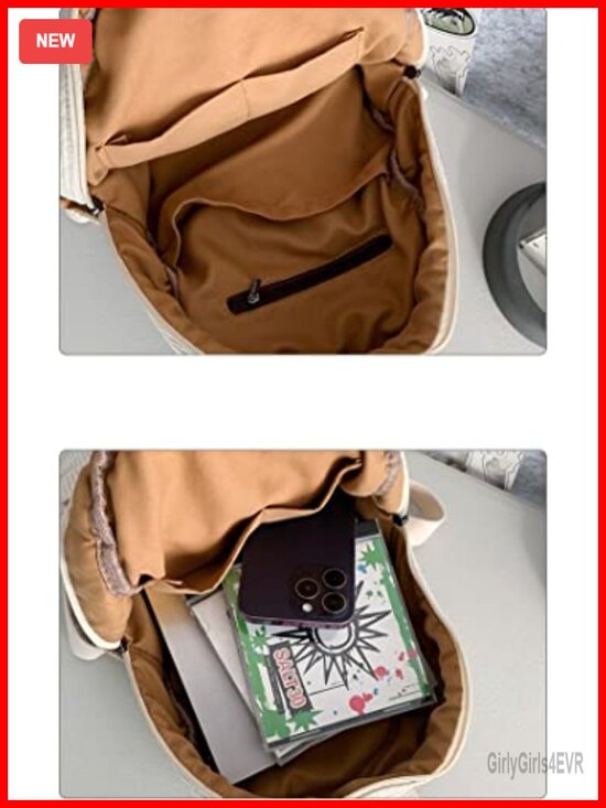 Small Corduroy Backpack for Women - Cute Mini Aesthetic Bookbag Purse main image 6